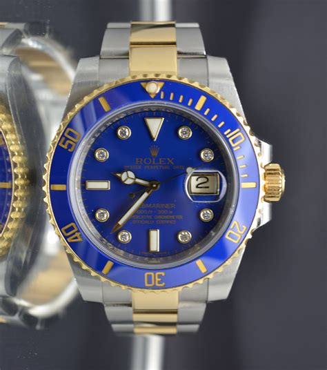 rolex blue dial with diamonds|rolex submariner with blue dial.